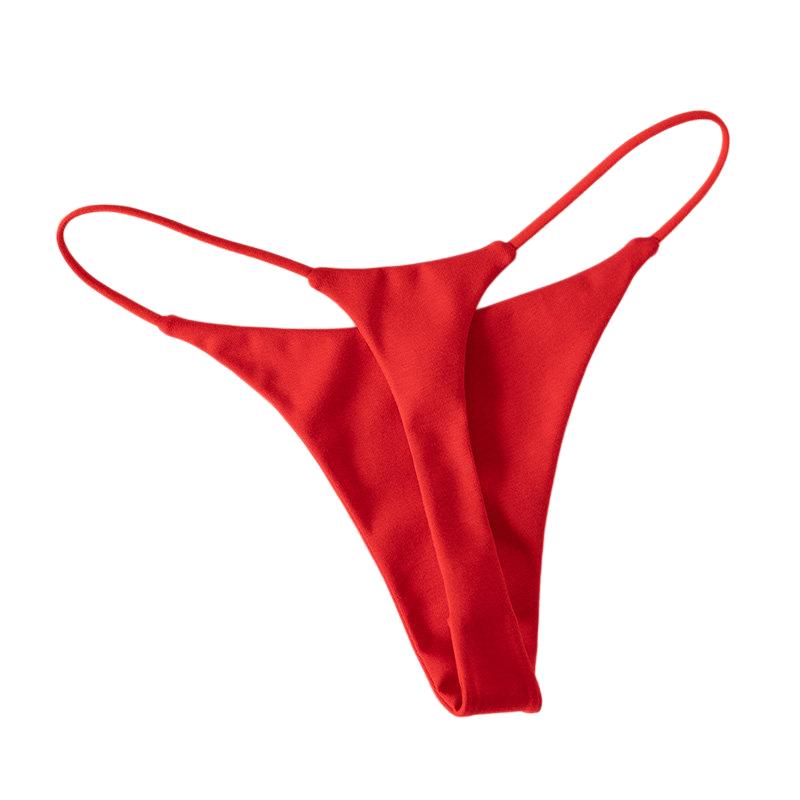 Seamless Underwear Women - Bawełniane stringi damskie z niskim stanem,