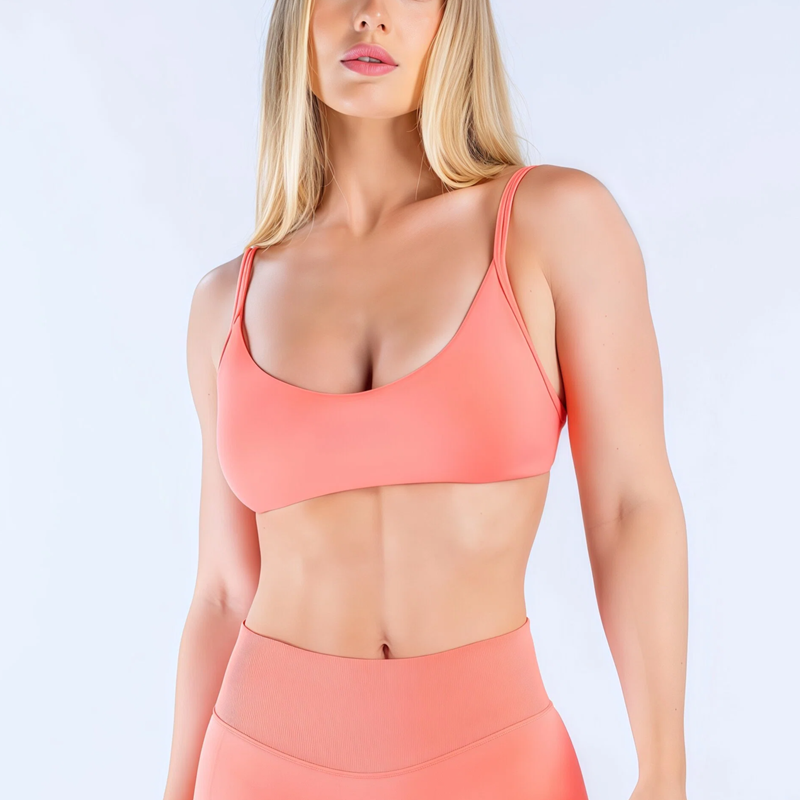 Push Up Bra Padded - Biustonosz sportowy HISTELLO Impact z dekoltem