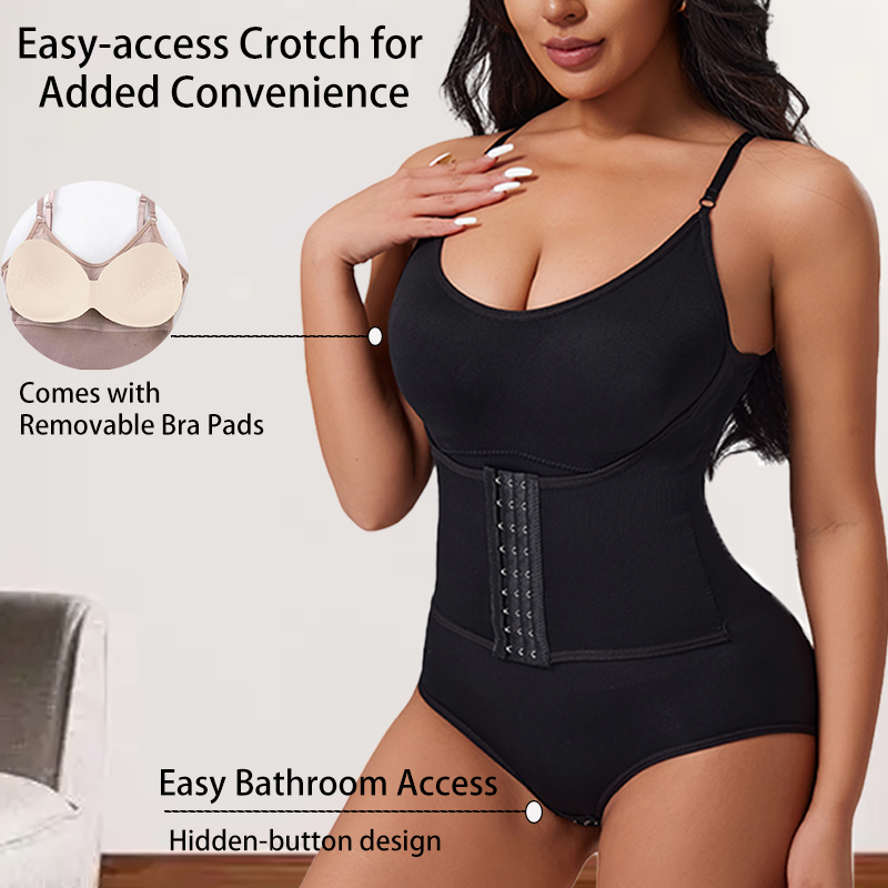 Push Up Bra Padded - Damskie body modelujące sylwetkę z efektem