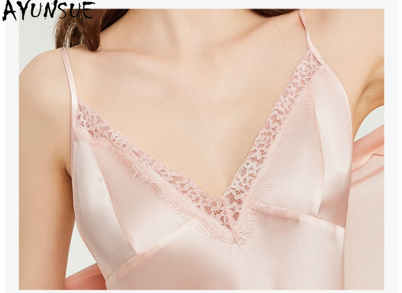AYUNSUE 100% Jedwabna Szlafrok – Robe Silk Women recenzja i cena