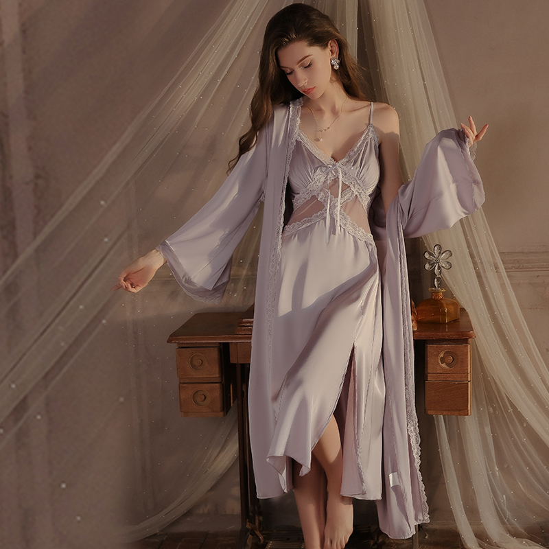 Damska francuska romantyczna k – Robe Silk Women recenzja i cena